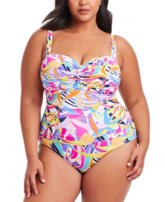 Bleu by Rod Beattie - Plus Size Living Color Swimsuit