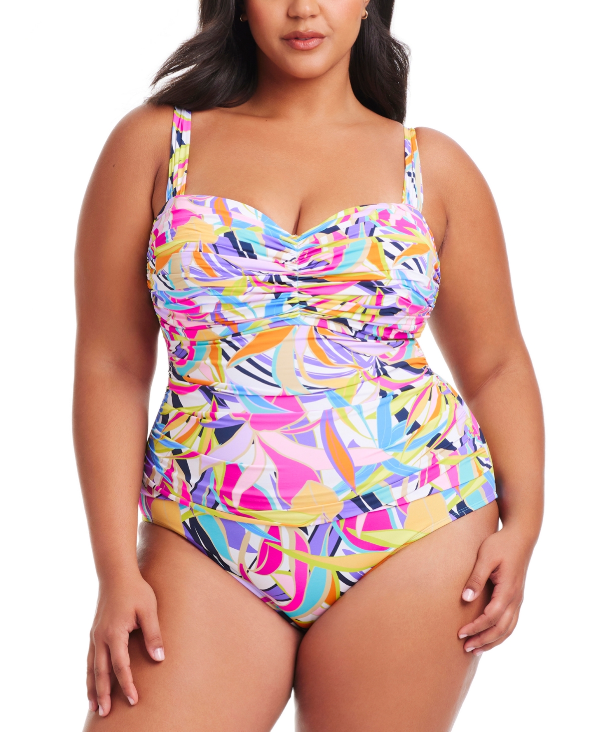 Plus Size Living Color Swimsuit - Multi
