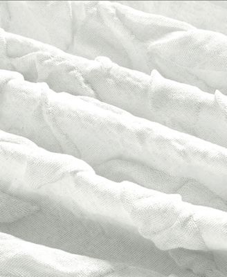 Jacquard Puckered Botanical 3-Pc. Comforter Set, Twin