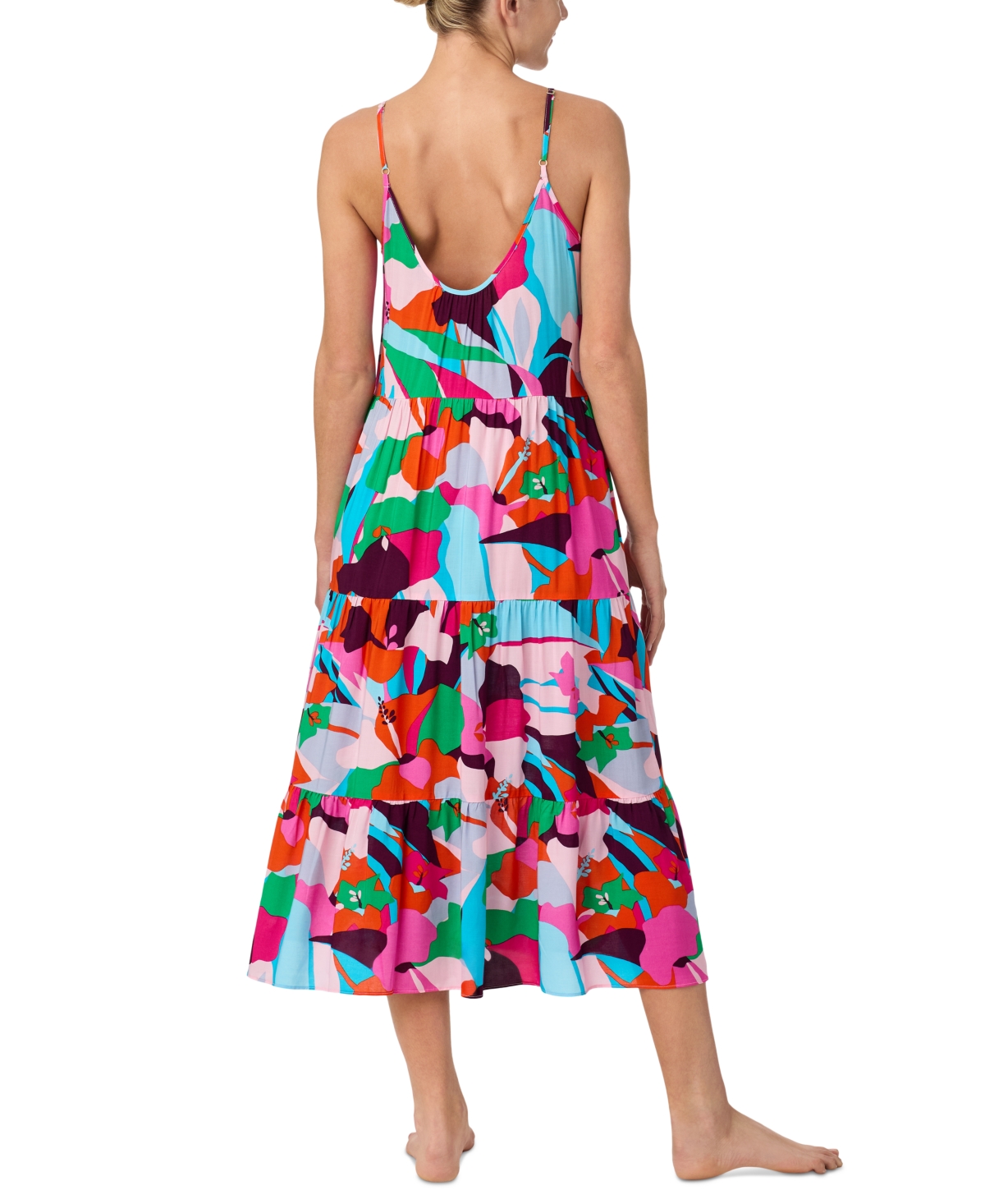 Sanctuary Women's Printed Tiered Midi Nightgown In Multi