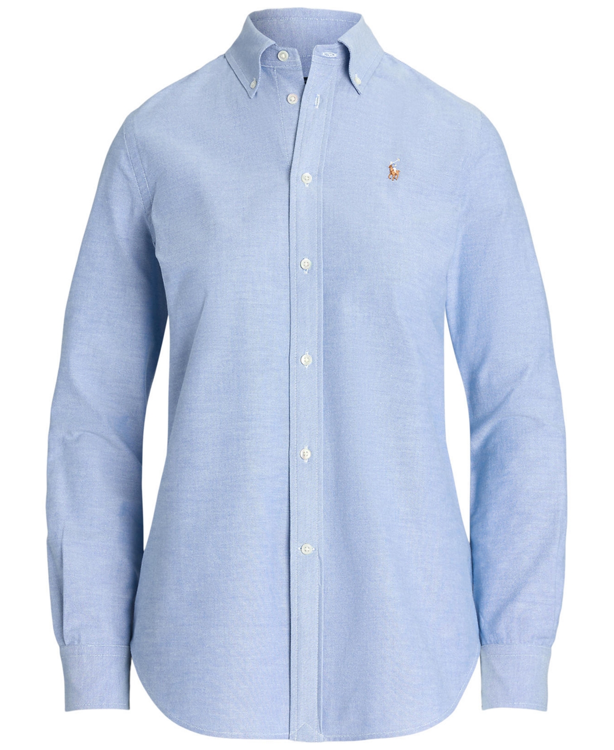 Polo Ralph Lauren Women's Stretch Slim Fit Oxford Shirt In Blue