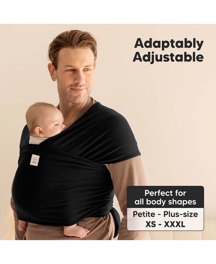 Original Baby Wraps Carrier, Baby Sling Carrier, Stretchy Infant Carrier for Newborn, Toddler - Black - No Size