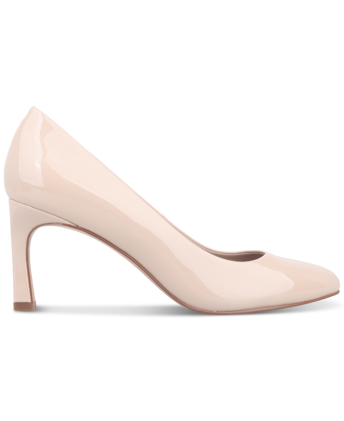 Giani Bernini Women's Verronica Memory Foam Almond Toe Pumps, Created For Macy's In Clay Nude Patent