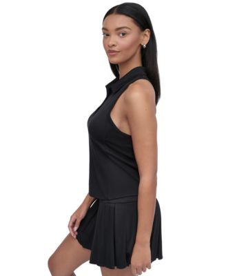 Sport Women's Court Piqu&eacute; Knit Racerback Polo Tank Top