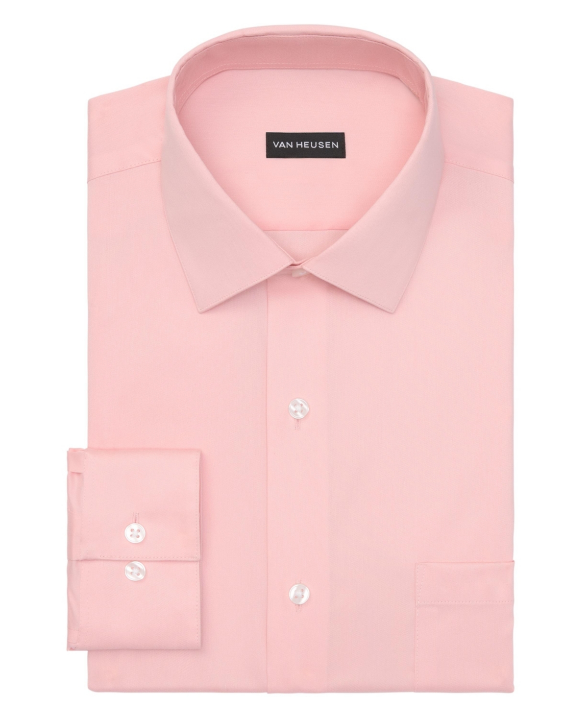 VAN HEUSEN MEN'S REGULAR FIT ULTRA WRINKLE FREE SPREAD COLLAR DRESS SHIRT 