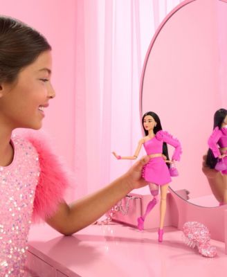 Deluxe Style 2 Doll in Pink Barbiecore Top and Skirt Set, Black Hair & Prosthetic Leg