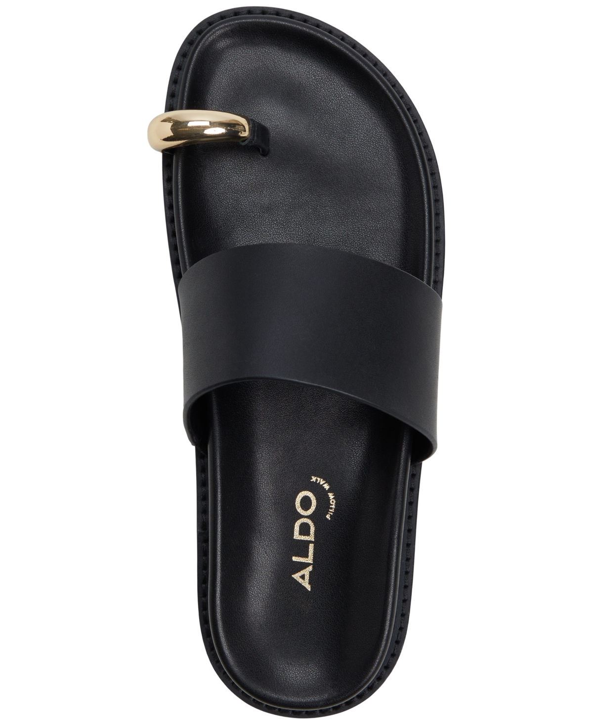 ALDO WOMEN'S BEACHSTROLL TOE-LOOP FOOTBED SLIDES 