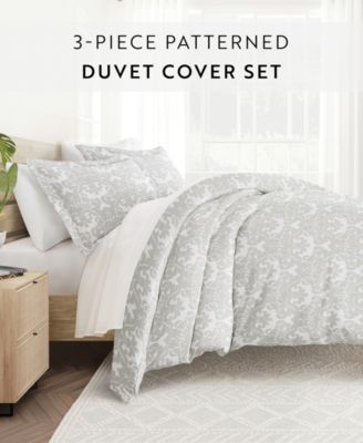 Utra Soft Reversible 3-Pc. Duvet Cover Set, Full/Queen