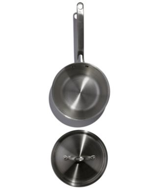 X Eater 5-Ply Stainless Steel 3-Qt. Saucier with Lid