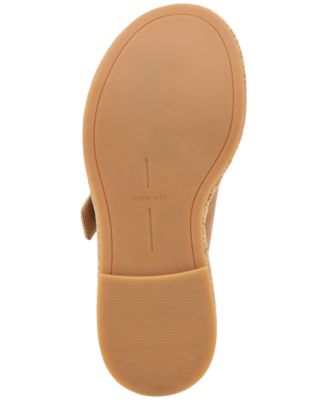 Women's Witny Double-Buckle Raffia Platform Footbed Sandals