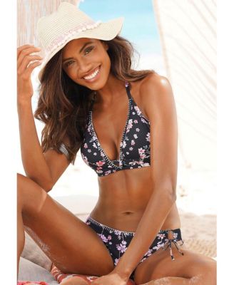 Women's Plunge Triangle Bikini Swimsuit Top Bra Sizing