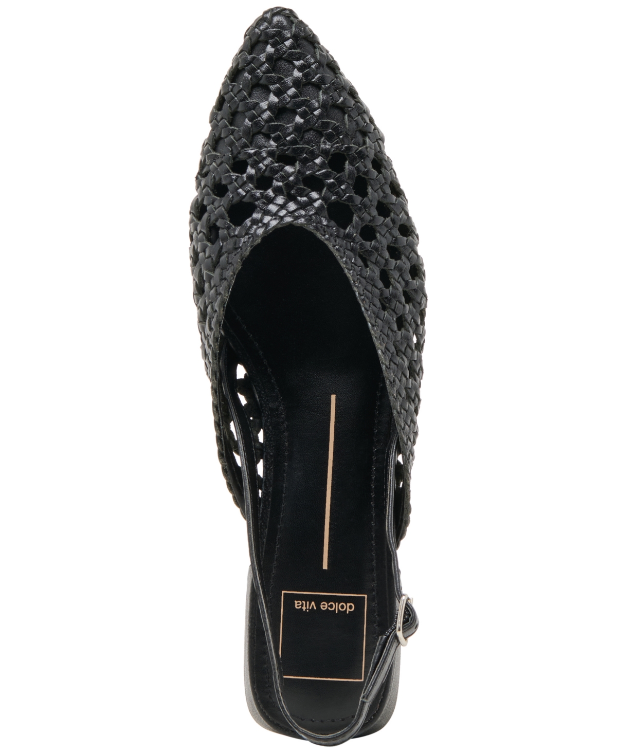 Dolce Vita Birdie Pointed Toe Slingback Flat In Black