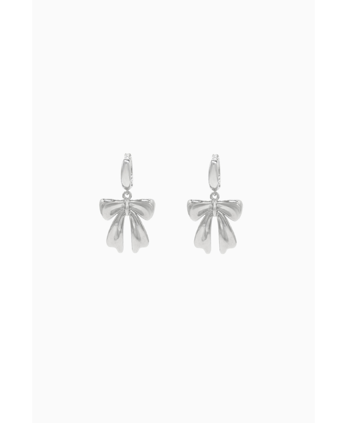 Bow Earrings - Silver