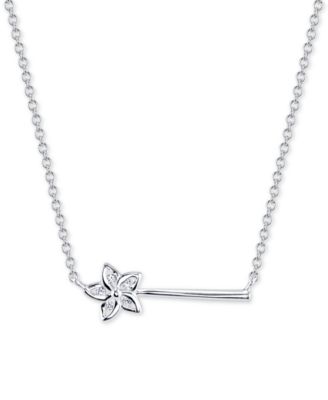 Disney - Crystal Wand Pendant Necklace in Sterling Silver