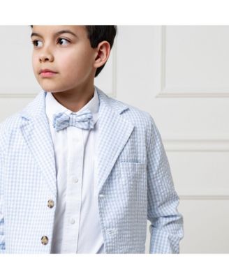 Boys Classic Seersucker Bow Tie