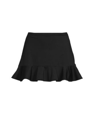 Plus Size Ruffle Hem Mini Swim Skirt