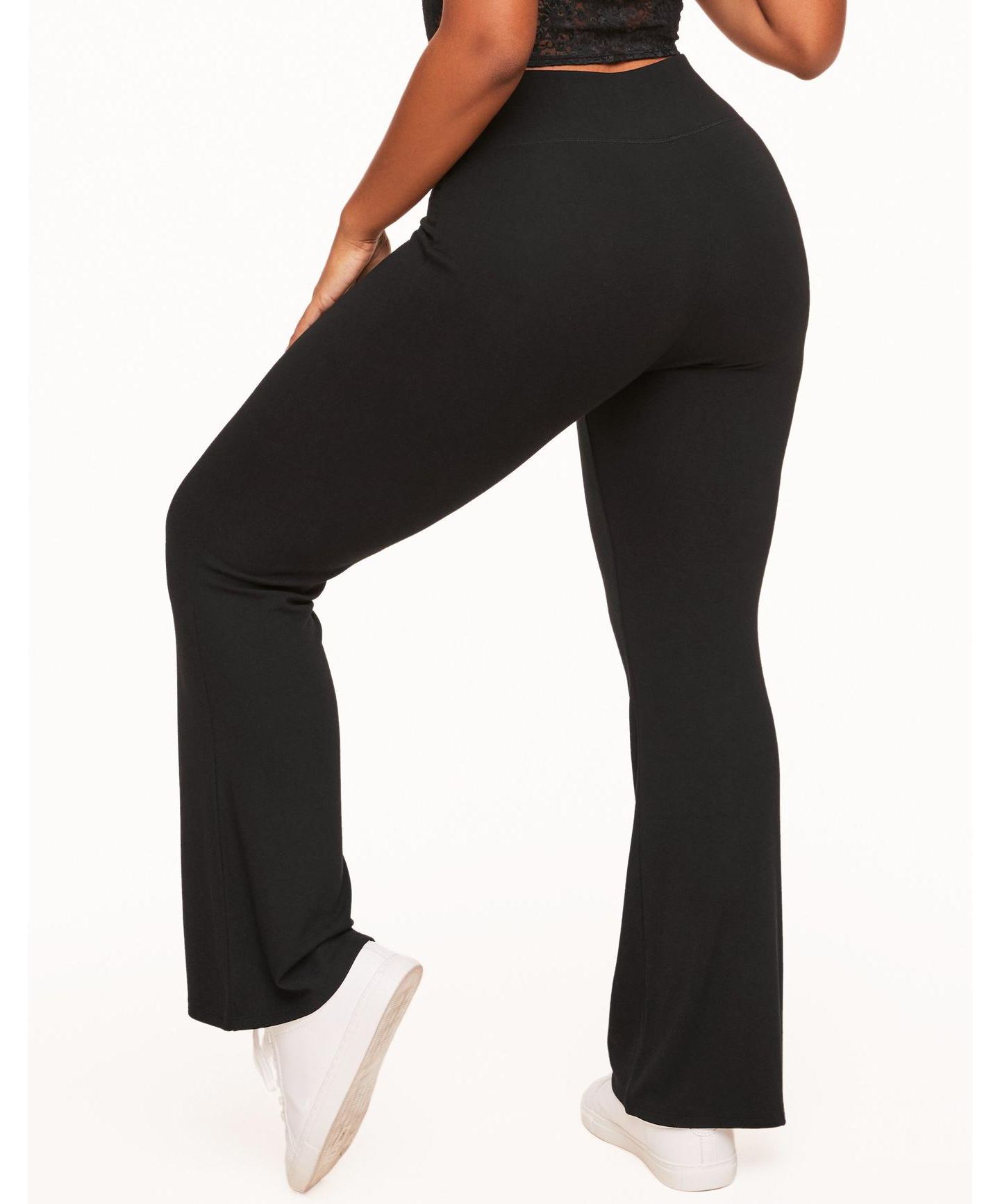 Женские брюки Adore Me Plus Size Donna Yoga, цвет: Чёрный — фото 2