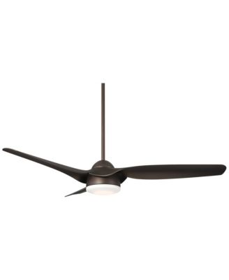 54 Inch 3 Blade LED Light with Remote Control Damp Rated Ceiling Fan