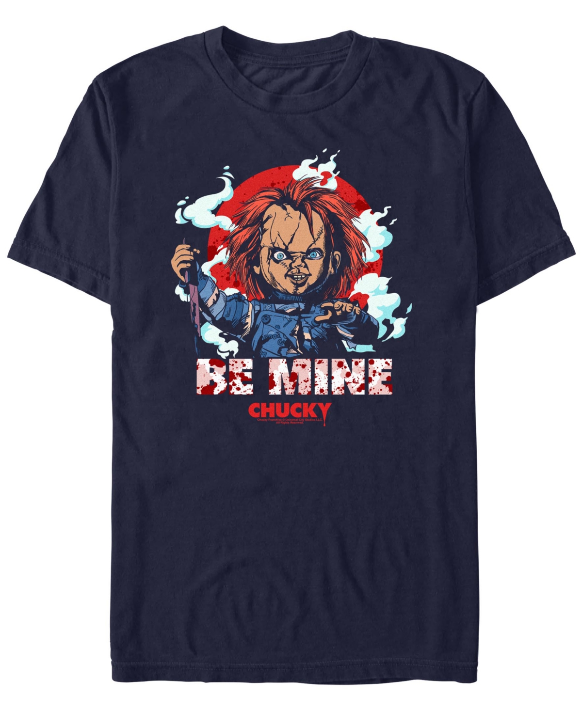 Fifth Sun Men's Chucky Be Mine Short Sleeve T-shirt In Navy