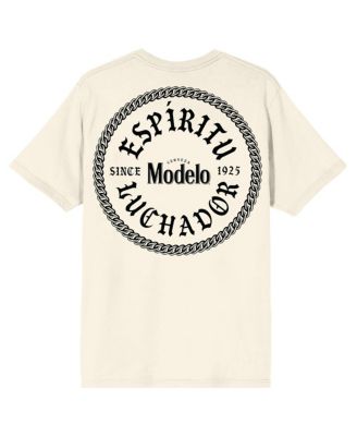 Men's Pablo Dier Signature Crew Neck Short Sleeve Natural T-shirt -Small