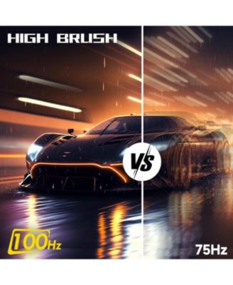 25 Inch Monitor, FHD 1080P 100Hz Ultra Thin Frameless Computer Monitor, 1ms, 99% sRGB, Low Blue Light Eye Care PC Monitor, HDMI VGA Gamer Monitor with Speakers, VESA, Tilt Adjustable