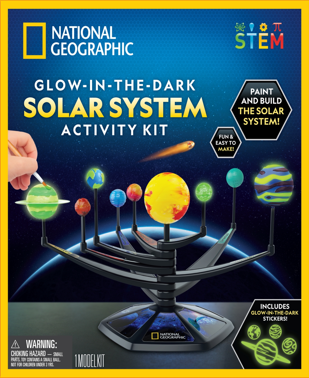 National Geographic Glow-in-the-dark Solar System Activity Kit In Multi-color