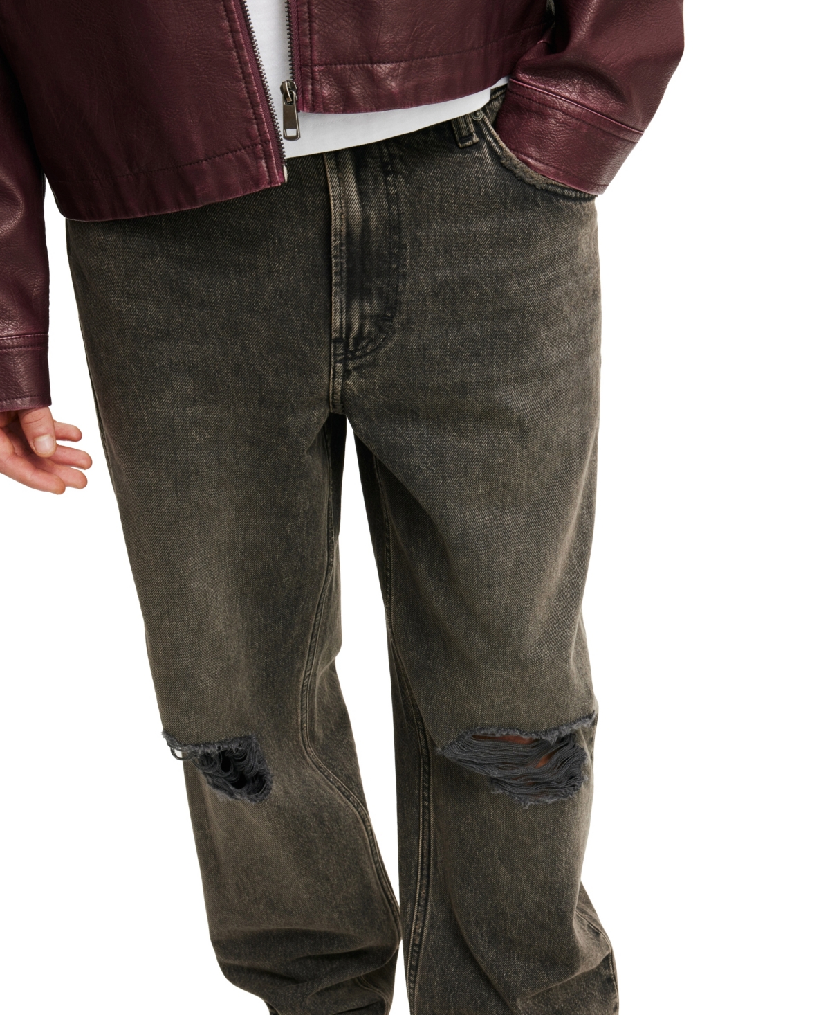 Shop Cotton On Men's Baggy Jean In Downtown Black Rip