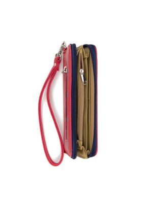 Women's Los Angeles Angels Zip-Around Wristlet Wallet