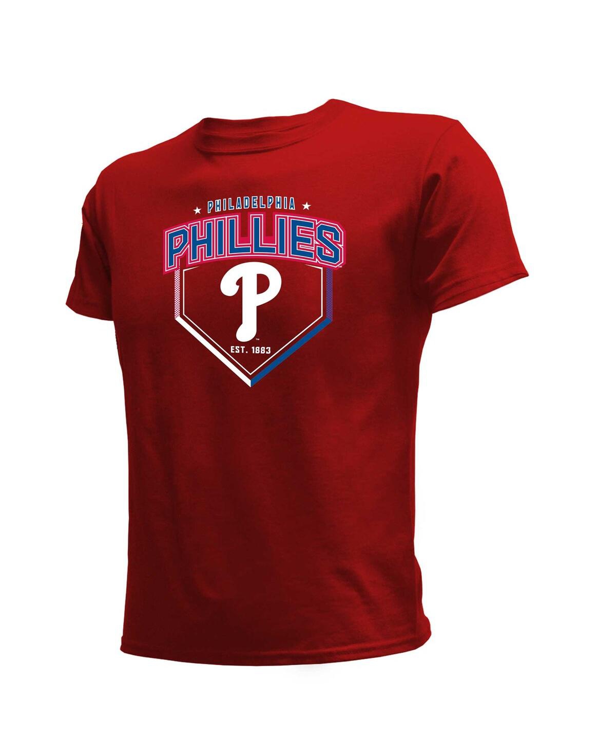 Stitches Big Boys And Girls Philadelphia Phillies 3-pack T-shirt Set In Heather Gray