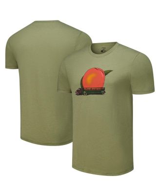 Section 119 - Men's and Women's Olive The Allman Brothers Band Peach Logo Tri-Blend T-Shirt