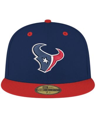 Men's Navy/Red Houston Texans Flipside Two-Tone 59FIFTY Fitted Hat