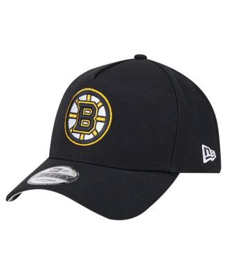 New Era - Men's Black Boston Bruins Core A-Frame 9FORTY Adjustable Hat