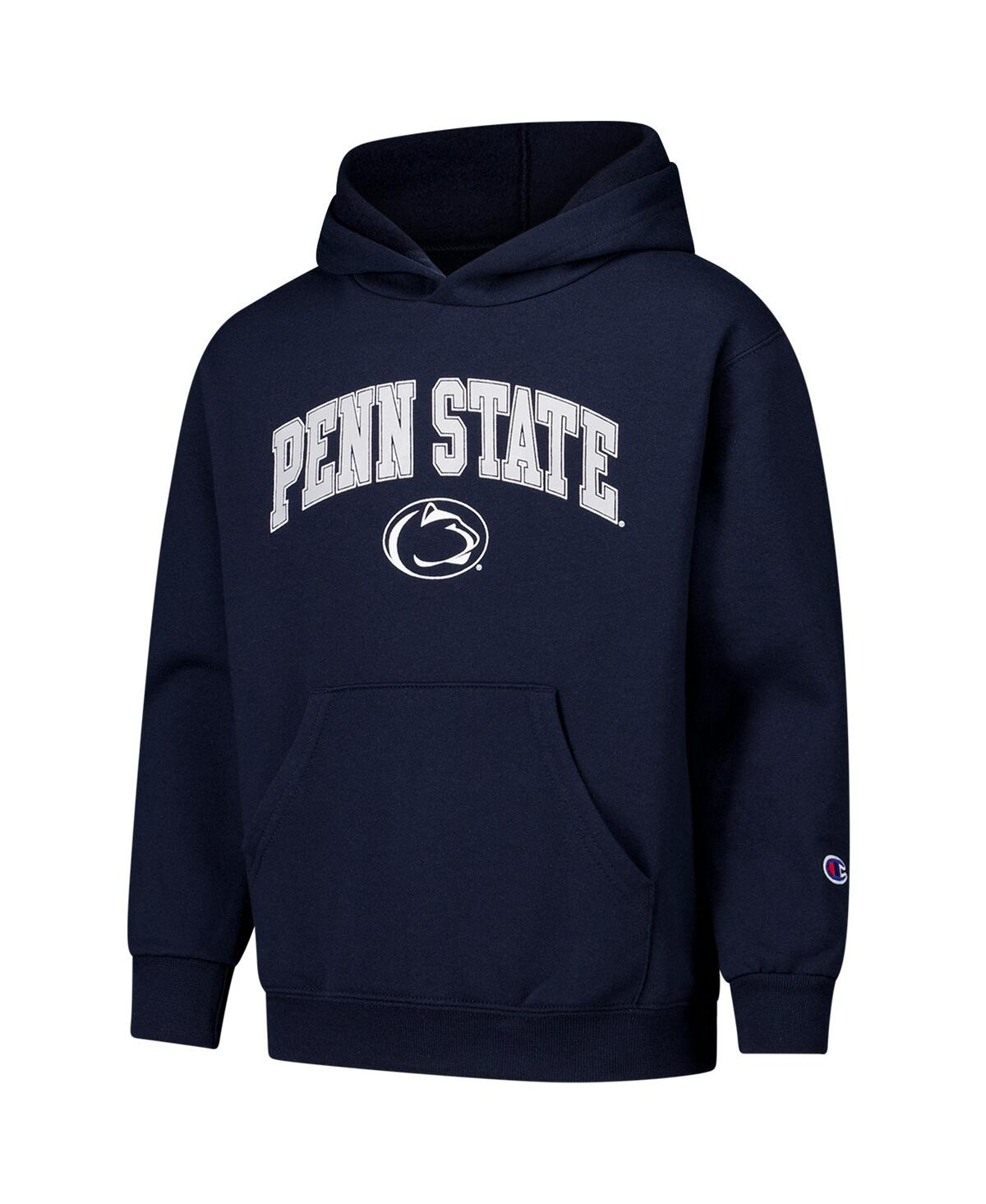 Champion Big Boys And Girls Navy Penn State Nittany Lions Campus Pullover Hoodie In Navy