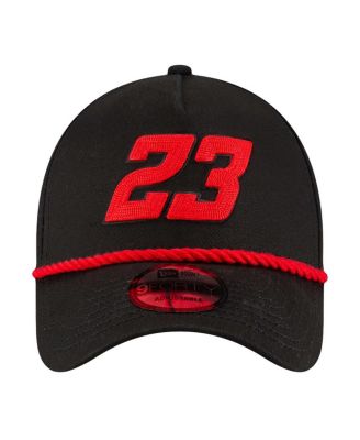 Men's Black Bubba Wallace Rope A-Frame 9FORTY Adjustable Hat