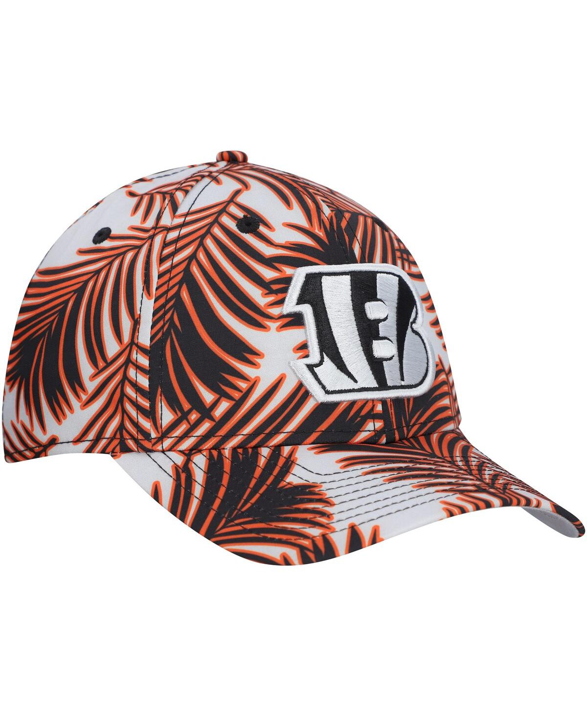 NEW ERA MEN'S GRAY CINCINNATI BENGALS PALMS 39THIRTY FLEX HAT 