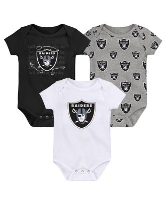 Outerstuff - Baby Boys and Girls Las Vegas Raider's Team 3-Pack Bodysuit Set