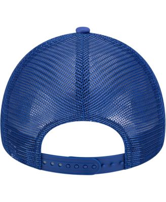 Men's White Los Angeles Dodgers Retro Wordmark 9FORTY A-Frame Trucker Adjustable Hat