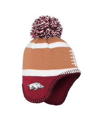 Fanatics Toddler Brown Arkansas Razorbacks Football Head Knit Hat with ...