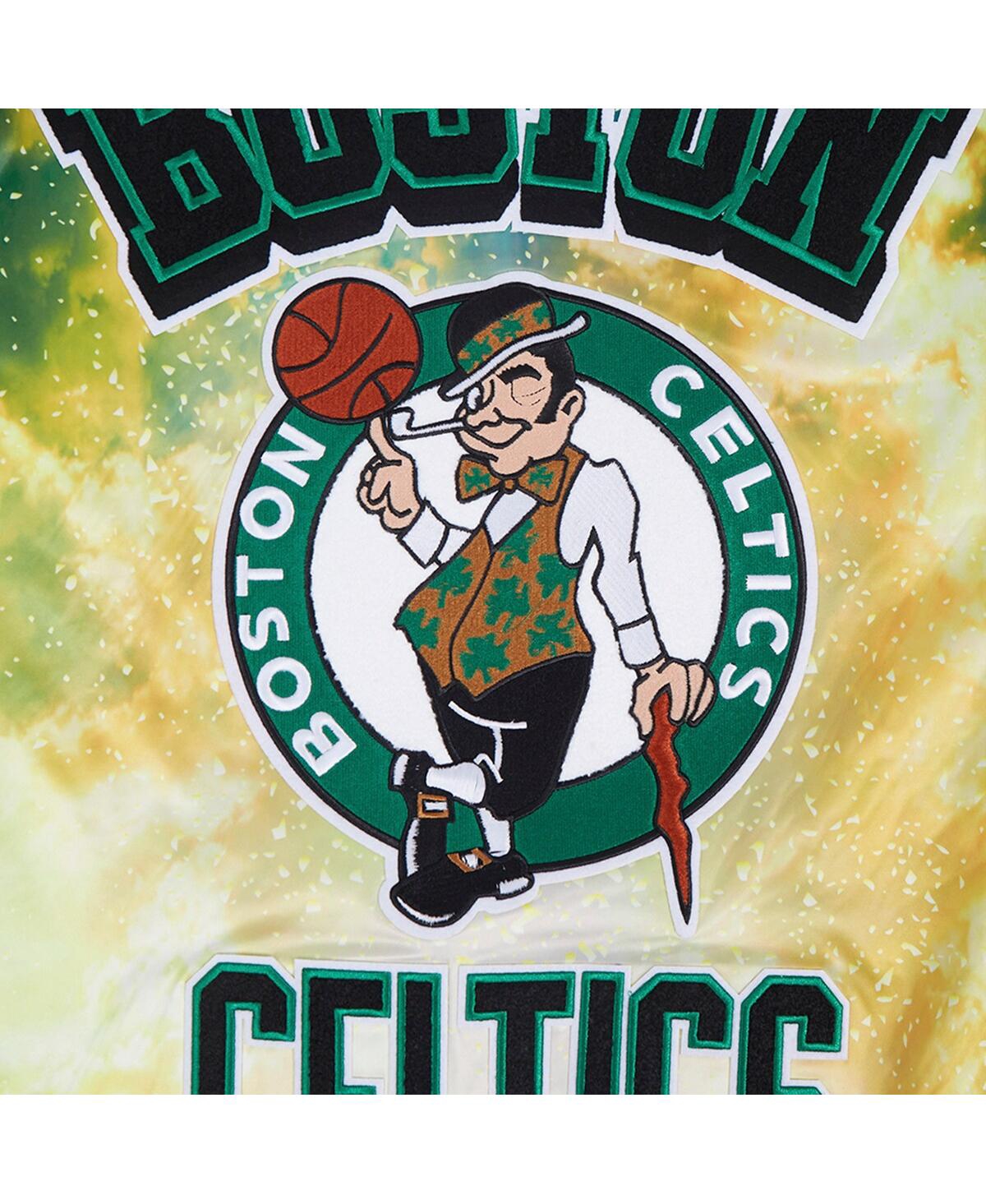 Pro Standard Men's Kelly Green Boston Celtics Sublimated Satin Full-snap Jacket In Green