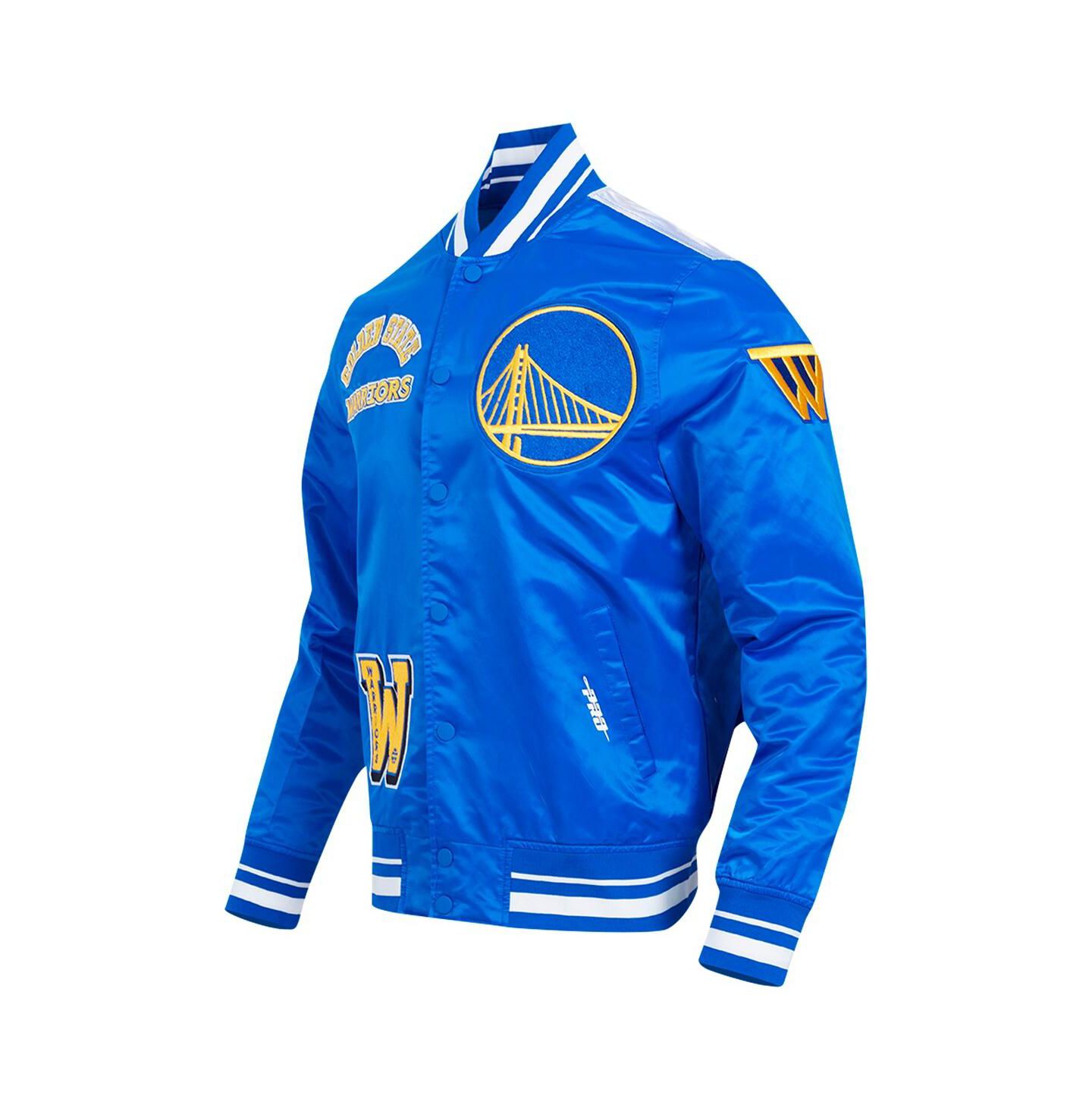 Мужская куртка Pro Standard Royal Golden State Warriors Sublimated Satin Full-Snap — фото 4