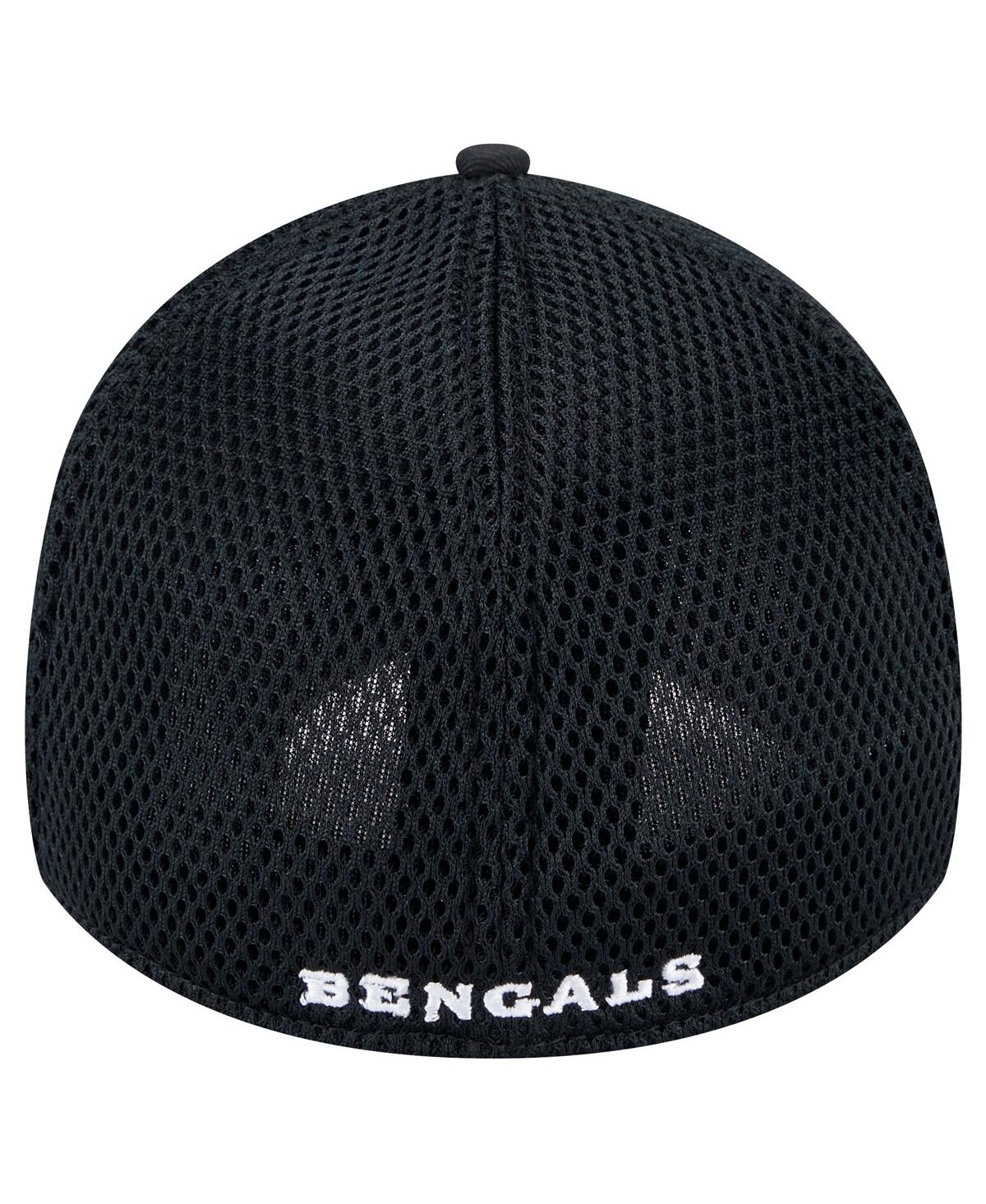New Era Men's Black Cincinnati Bengals Main Neo 39thirty Flex Hat In Black