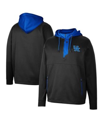 Colosseum - Men's Black Kentucky Wildcats Luge 3.0 Quarter-Zip Hoodie