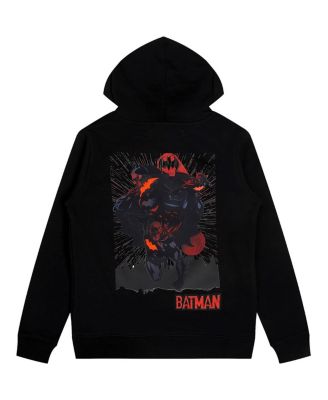Big Boys and Girls Black Batman Comics Batman Signal Pullover Hoodie