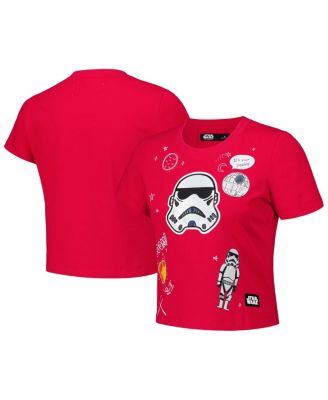 Freeze Max - Women's Red Star Wars Babydoll Cropped T-Shirt