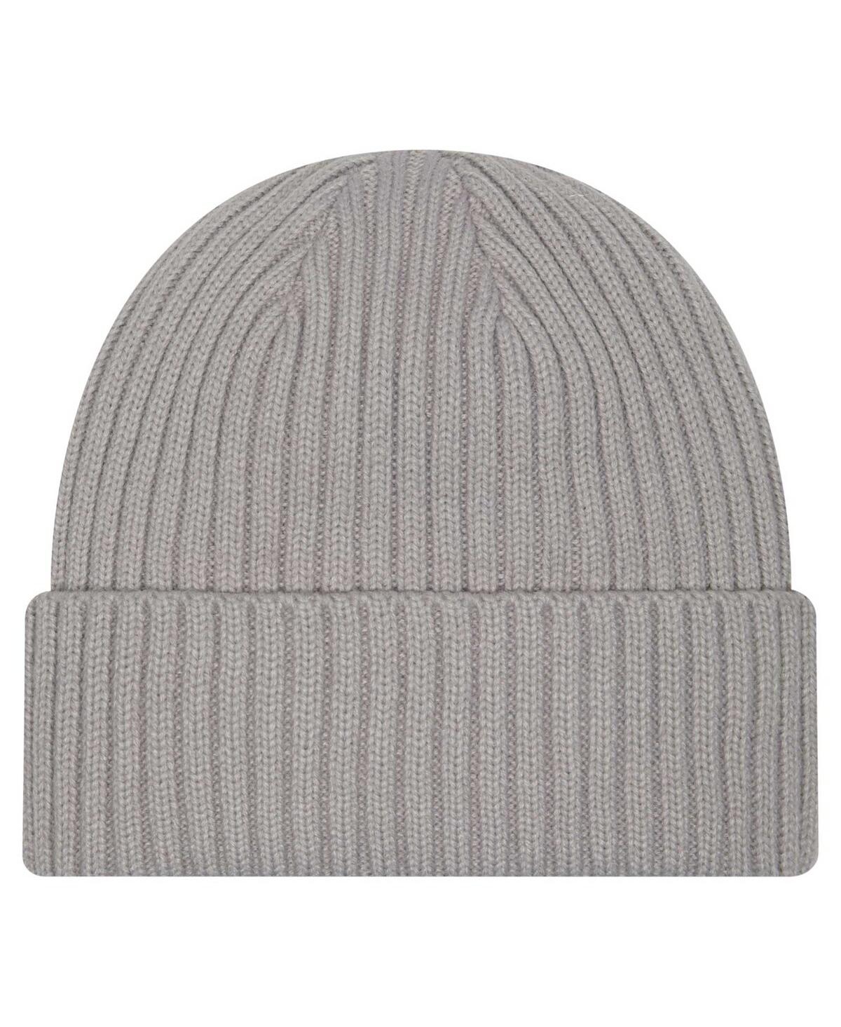NEW ERA MEN'S GRAY PHILADELPHIA 76ERS COLOR PACK CUFFED KNIT HAT 