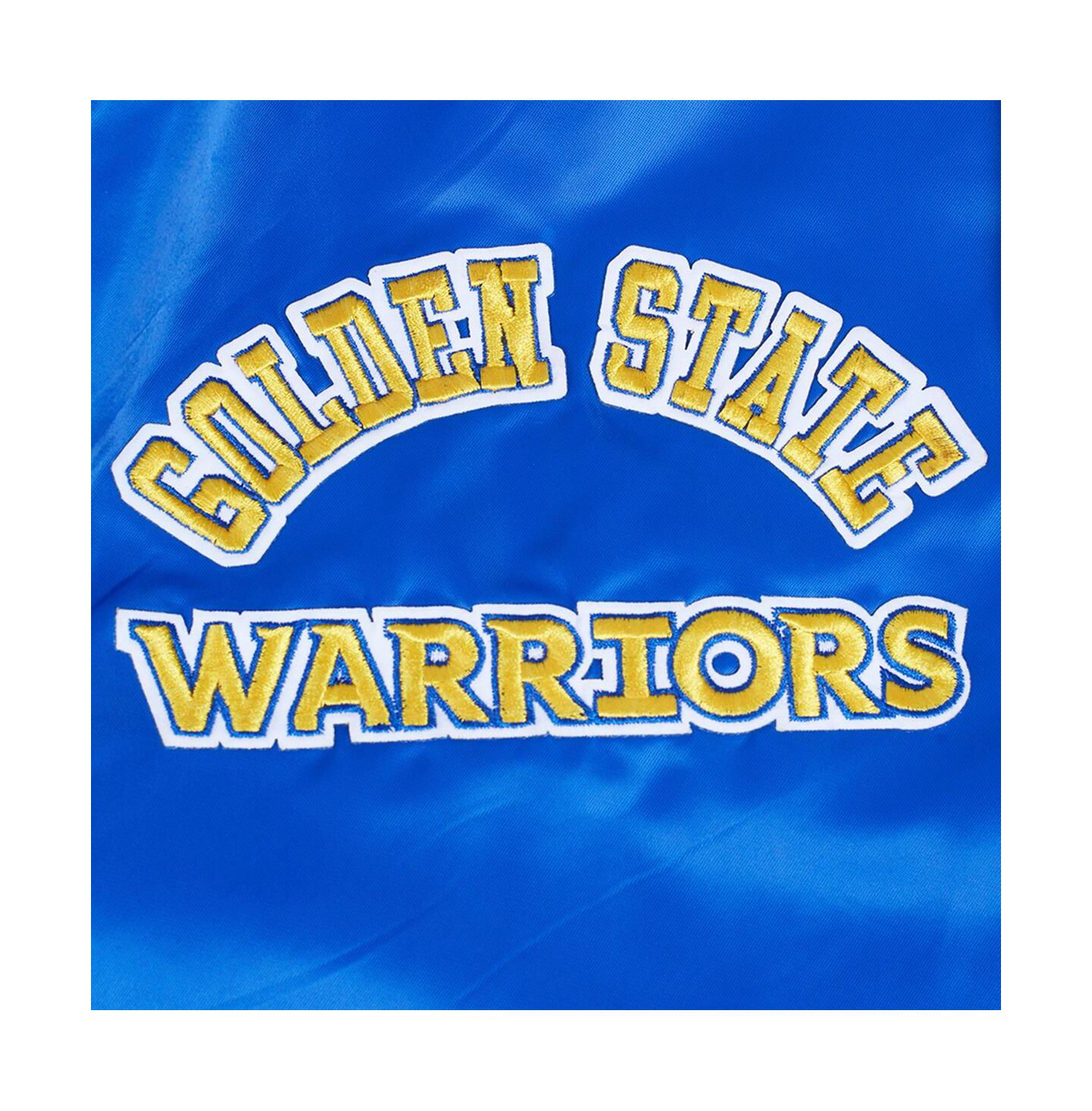 Мужская куртка Pro Standard Royal Golden State Warriors Sublimated Satin Full-Snap — фото 5