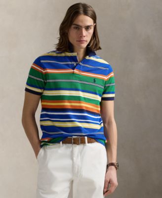 Polo Ralph Lauren - Men's Classic-Fit Striped Mesh Polo Shirt