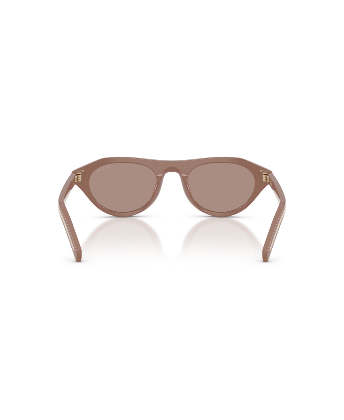 Prada Womens Brown Pr B15s Oval-frame Acetate Sunglasses In Brown