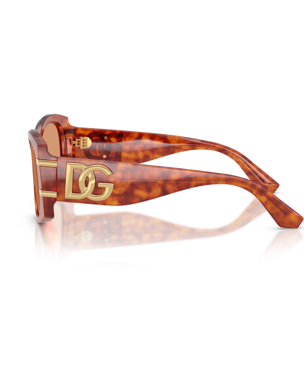 Dolce & Gabbana Womens Brown Dg4501 Butterfly-frame Acetate Sunglasses In Camel Havana