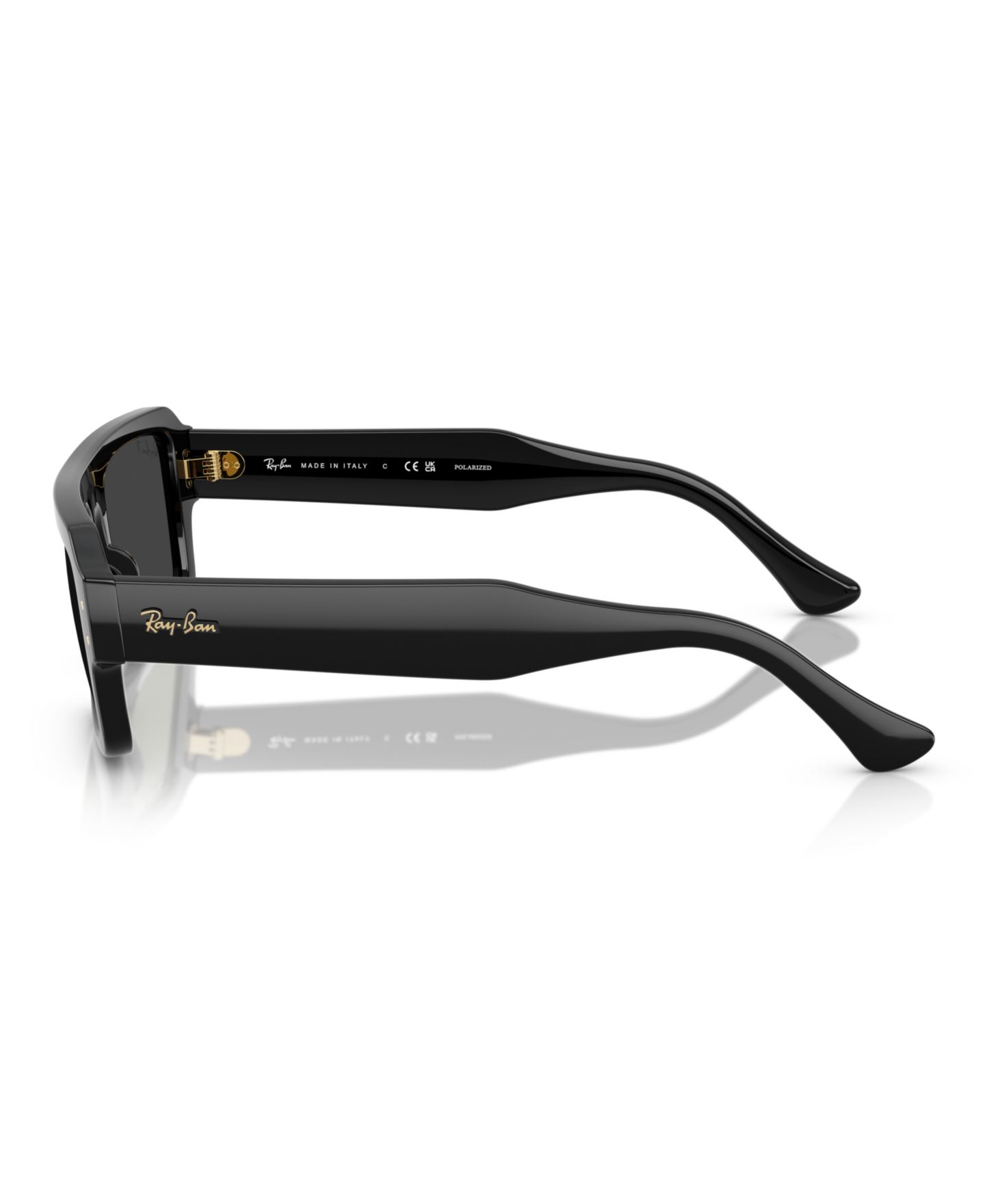 Солнцезащитные очки Ray-Ban Unisex Polarized Sunglasses, Flacco RB4454, цвет: Чёрный — фото 4